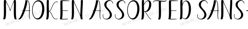 maoken assorted sans字体转换
